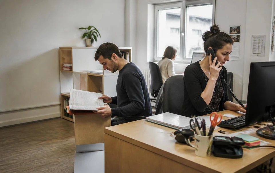 Équipe de PME gérant ses appels entrants